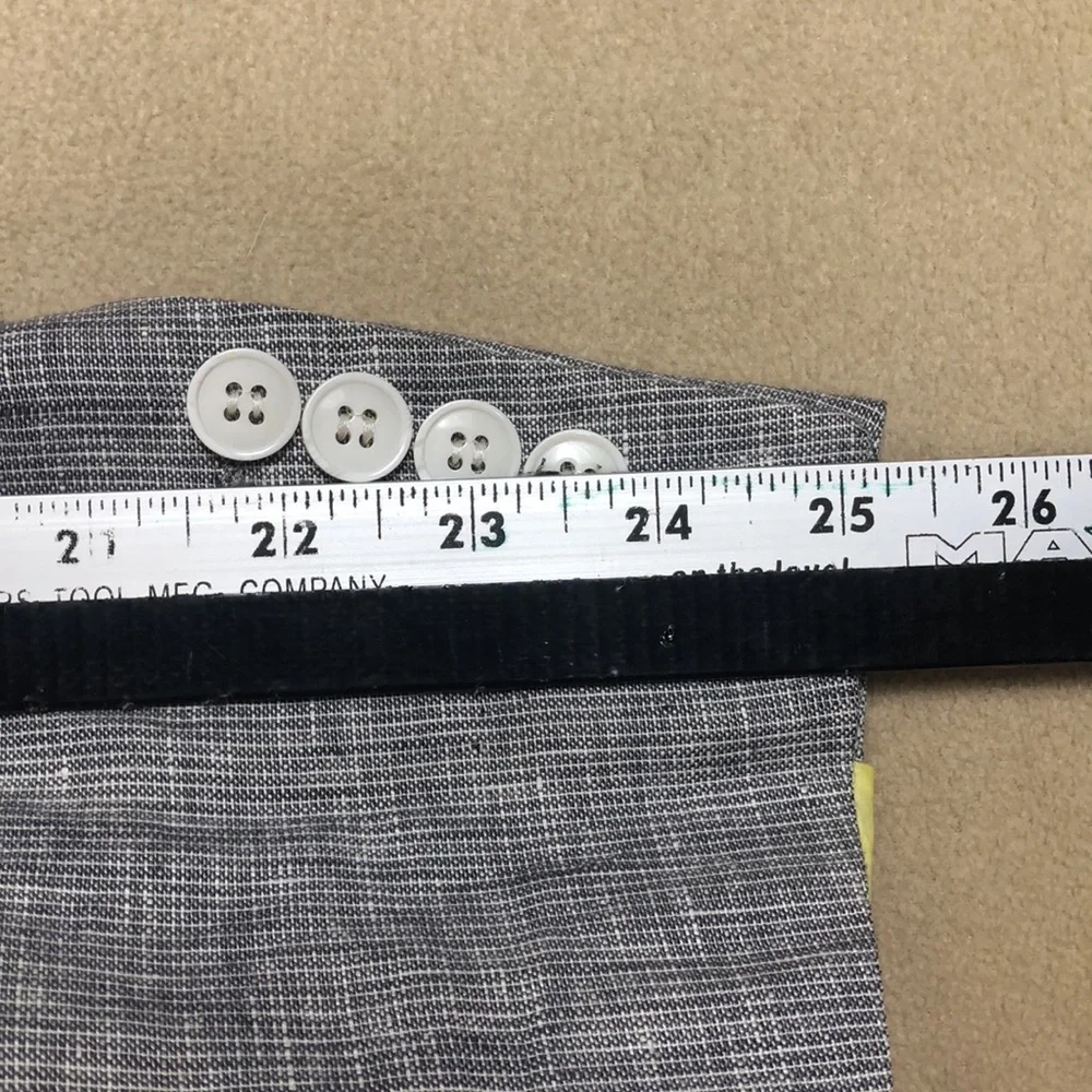 Vitarelli Italy 100%‎ Linen Button Long Sleeve Blazer Men’s size 48R
